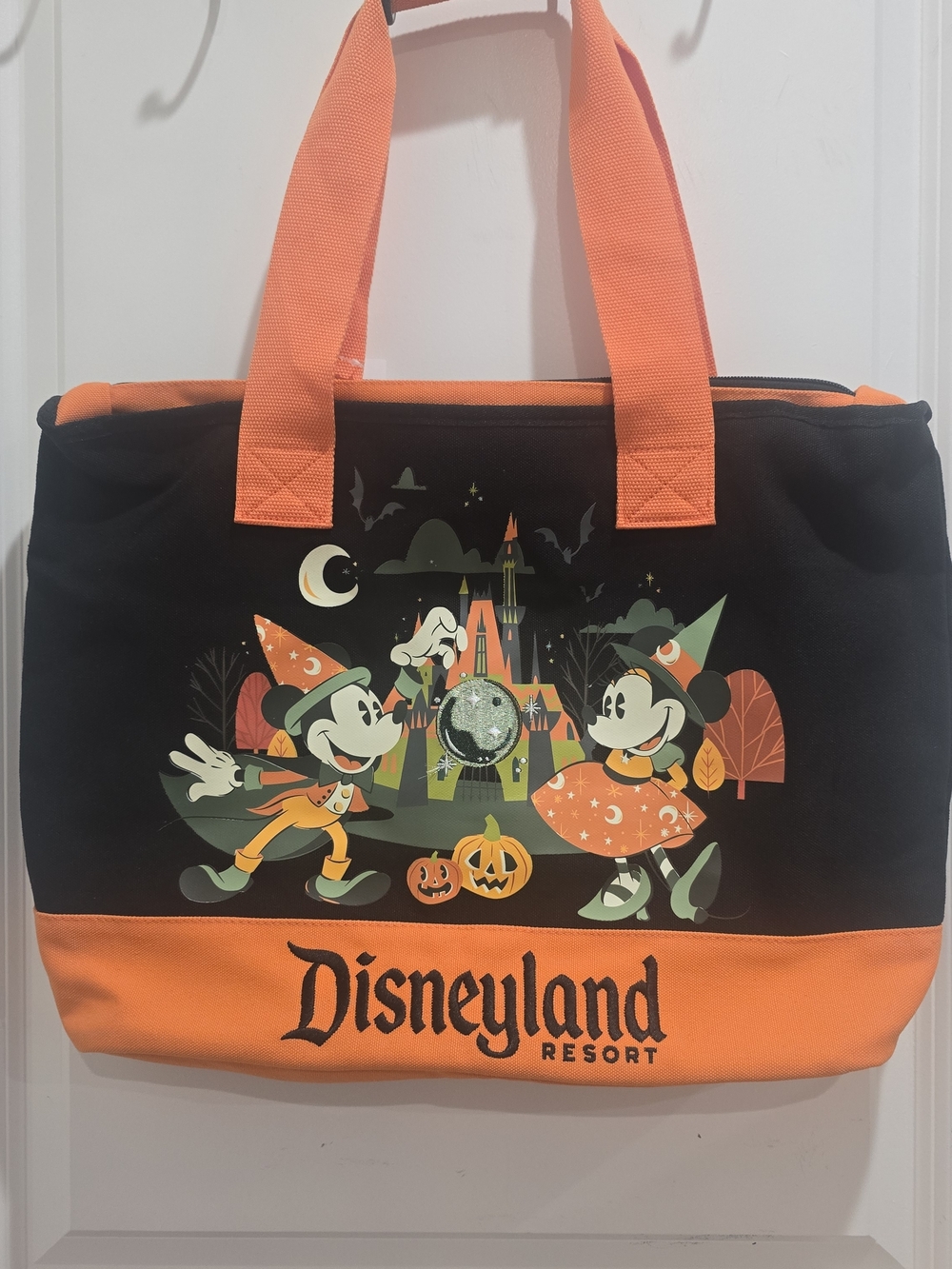 Disneyland Resort Halloween Tote Bag in Black and Orange